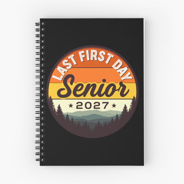 Item preview, Last Day Senior 2027 Graduation Sunset Mountain Retro designed and sold by Zizo-DR44.