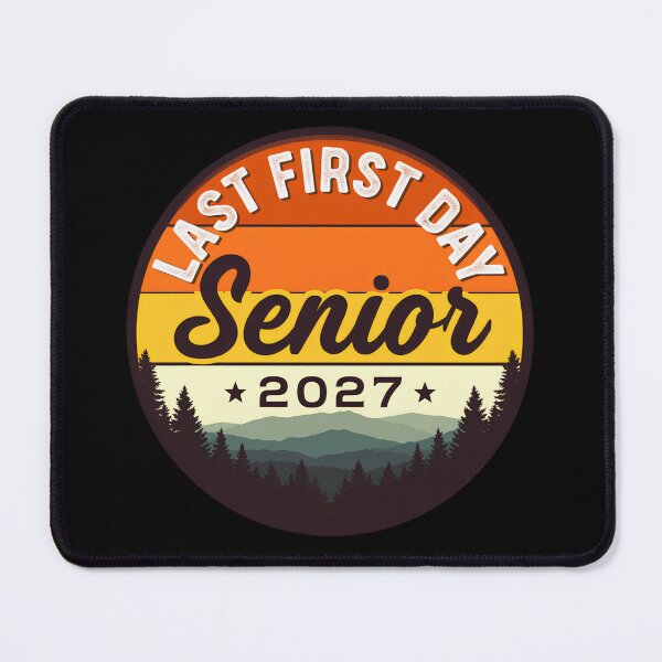 Item preview, Last Day Senior 2027 Graduation Sunset Mountain Retro designed and sold by Zizo-DR44.