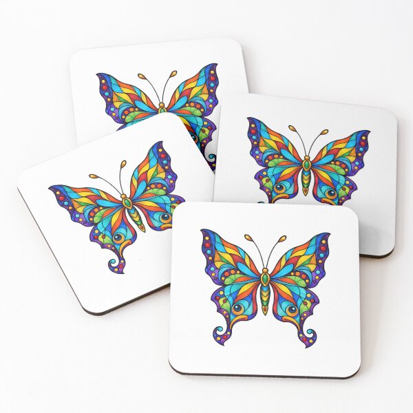 Item preview, Colorful Stained Glass Butterfly designed and sold by PeanutGalSean.