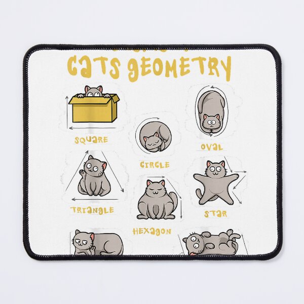 Item preview, Funny Cat Shirt Basics Cat Geometry Math Teacher Cat Owner T-Shirt designed and sold by Otako88.