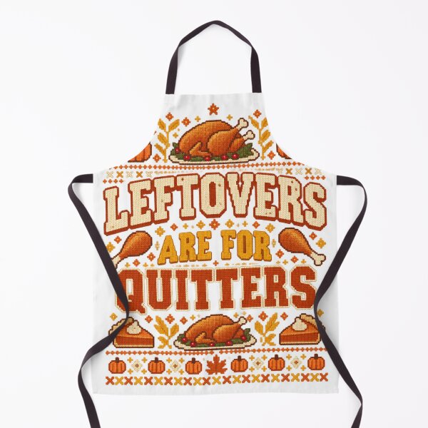 Item preview, Leftovers Are for Quitters – Funny Thanksgiving Ugly Sweater designed and sold by WolfmanProphecy.