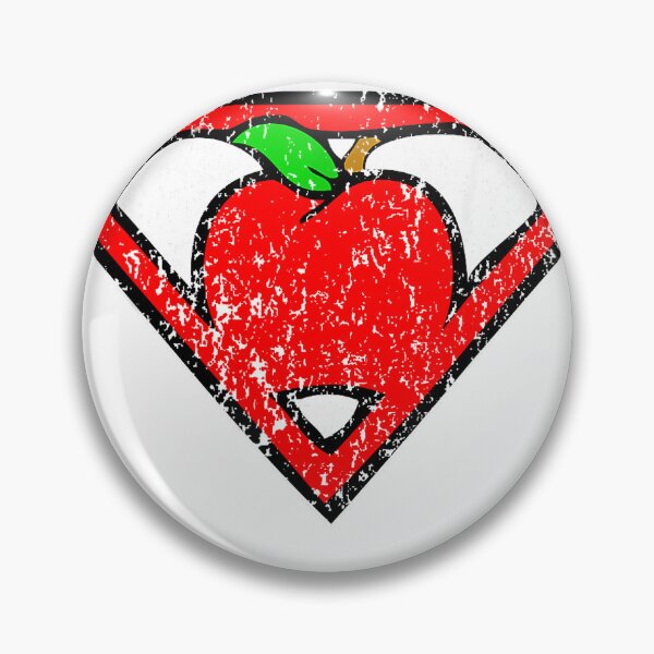 Item preview, Funny Cute Distressed Super Teacher Superhero Apple Shirt T-Shirt designed and sold by MithiOsh.