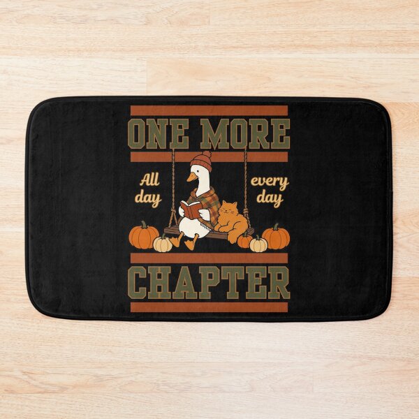 Item preview, Silly Goose Orange Cat Reading Books, One More Chapter, Booked for Fall Bookish Book Lover, Varsity designed and sold by Forevermore.