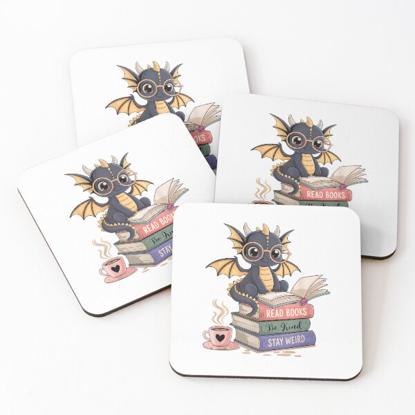 Item preview, Funny Dragon Read Books Be Kind Stay Weird Book Lover T-Shirt designed and sold by Merch Tees.