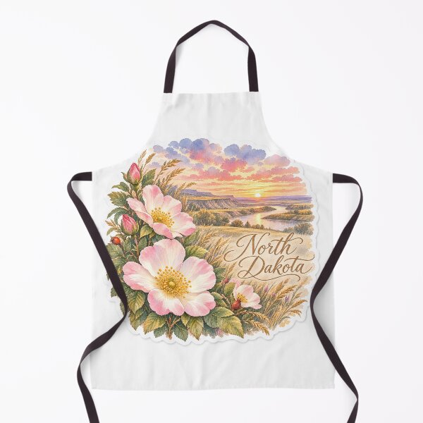 Item preview, North Dakota Wild Prairie Roses Badlands designed and sold by Whimspired By Paxx.