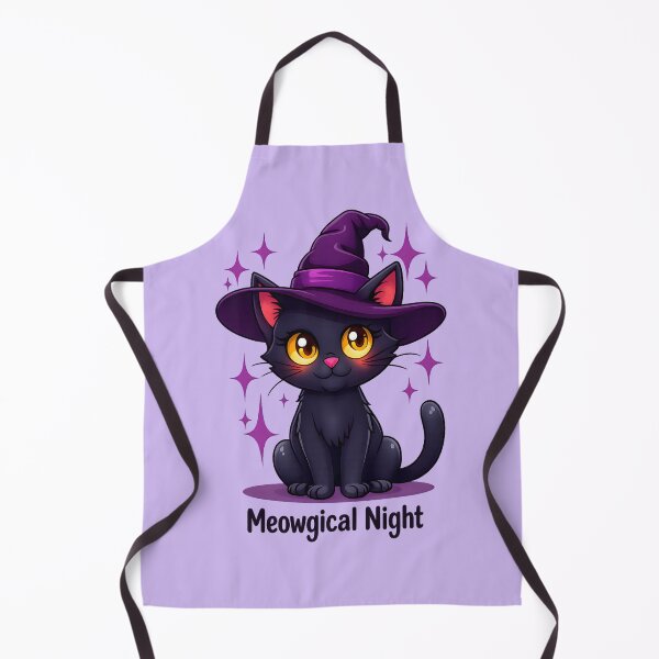 Item preview, Meowgical Night Cute Cat Art designed and sold by Everywhere Prints.