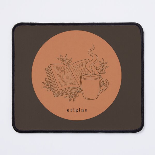 Item preview, Cozy Reader Coffee & Book – Terracotta Minimalist Line Art designed and sold by ORIGINS LINES.