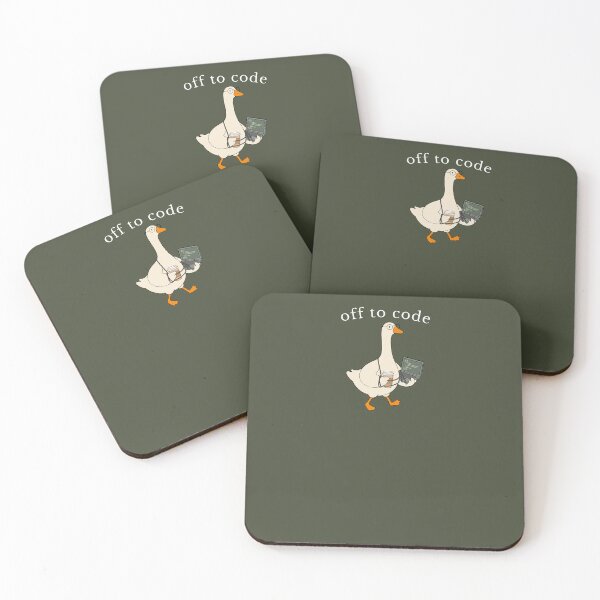 Item preview, Off To Code Funny Programmer Goose Coding Humor designed and sold by FreshVibe Prints.