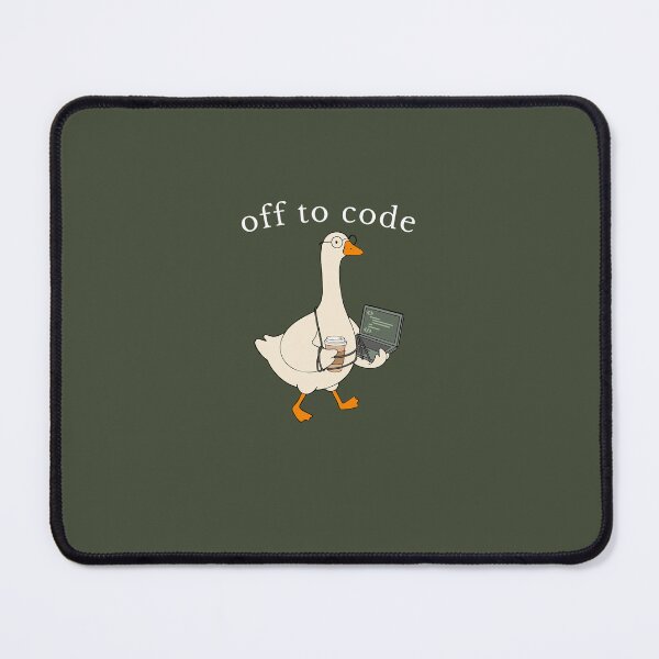 Item preview, Off To Code Funny Programmer Goose Coding Humor designed and sold by FreshVibe Prints.