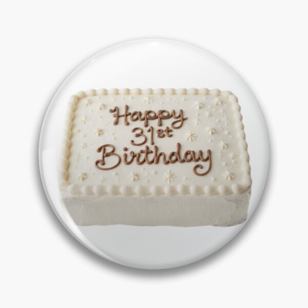 Item preview, Happy 31st birthday 31 cute adorable cake party vanilla white kawaii designed and sold by CheeseBlueprint.