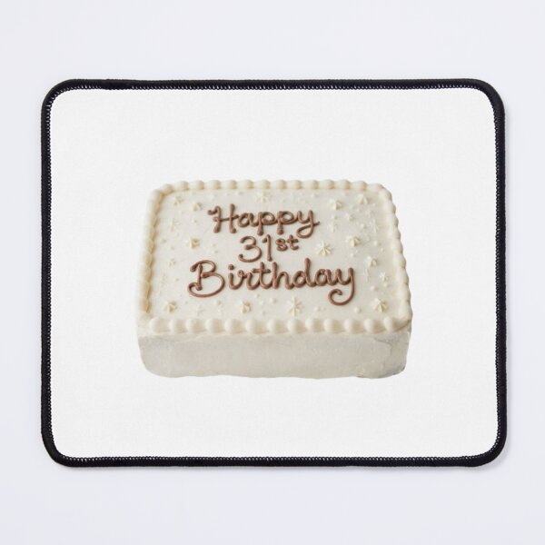 Item preview, Happy 31st birthday 31 cute adorable cake party vanilla white kawaii designed and sold by CheeseBlueprint.