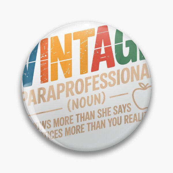 Item preview, Funny Paraprofessional Teacher Vintage Style 60s 70s 80s T-Shirt designed and sold by FandMdesign.
