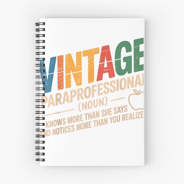 Item preview, Funny Paraprofessional Teacher Vintage Style 60s 70s 80s T-Shirt designed and sold by FandMdesign.