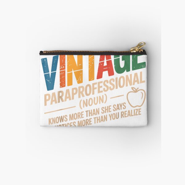 Item preview, Funny Paraprofessional Teacher Vintage Style 60s 70s 80s T-Shirt designed and sold by FandMdesign.