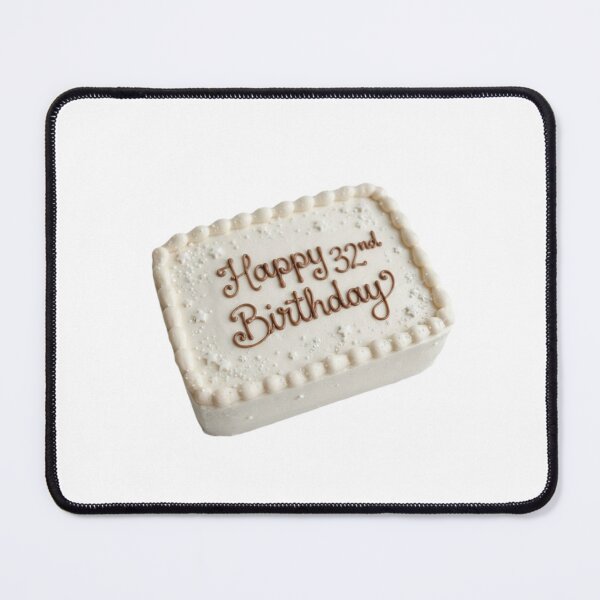 Item preview, Happy 32nd birthday 32 cute adorable cake party vanilla white kawaii designed and sold by CheeseBlueprint.