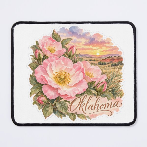 Item preview, Oklahoma Roses Red Earth Prairie designed and sold by Whimspired By Paxx.