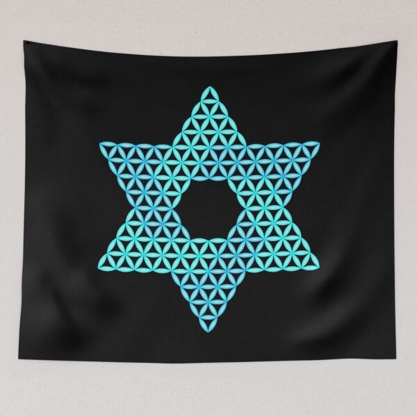 Item preview, Sacred Star of Life – 04/3D Cyan/BL designed and sold by iSacredGeometry.