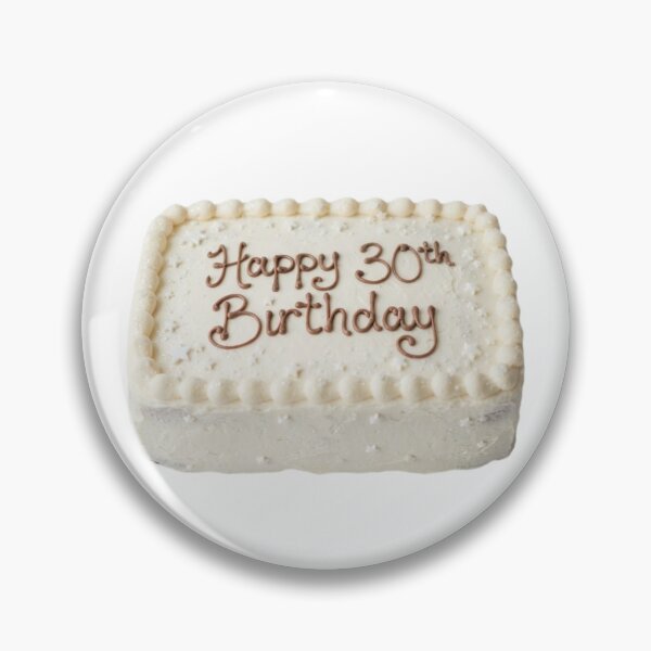 Item preview, Happy 30th birthday 30 cute adorable cake party vanilla white kawaii designed and sold by CheeseBlueprint.