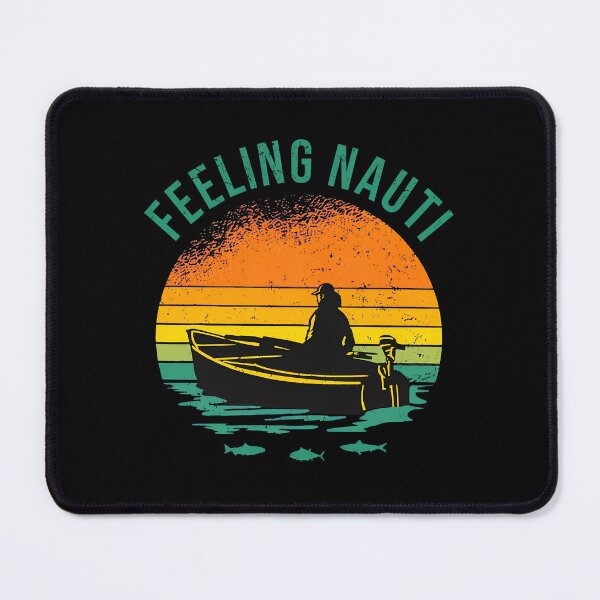 Item preview, Feeling Nauti Boat Sunset Fishing Retro Graphic designed and sold by hudmondvnilan.