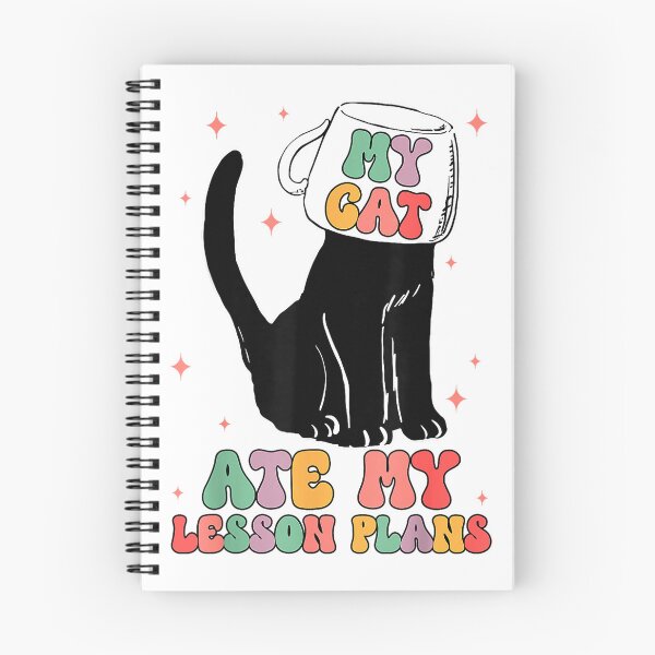 Item preview, Funny Teacher Cat Ate My Lesson Plans Humor Women Student T-Shirt designed and sold by BlaqboyDesigns.