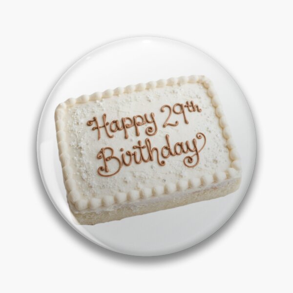 Item preview, Happy 29th birthday 29 cute adorable cake party vanilla white kawaii designed and sold by CheeseBlueprint.