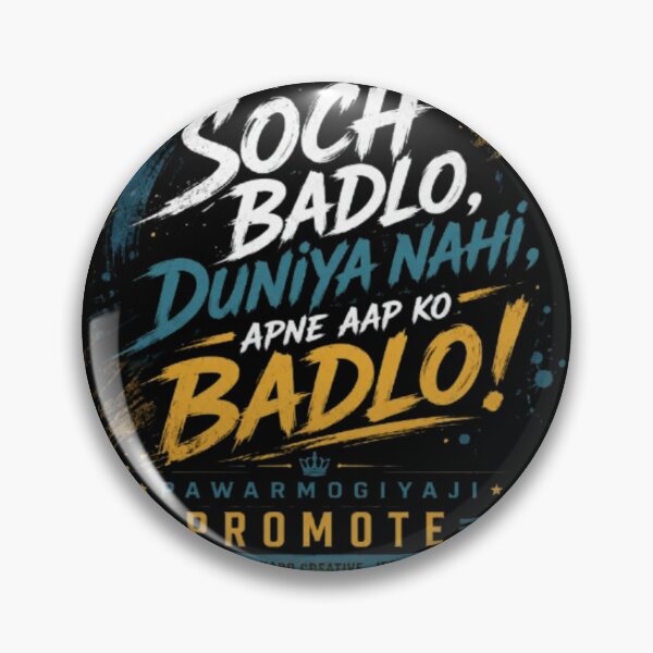 Item preview, Soch Badlo Motivational Typography Art By Pawarmogiyaji designed and sold by Pawar1999.
