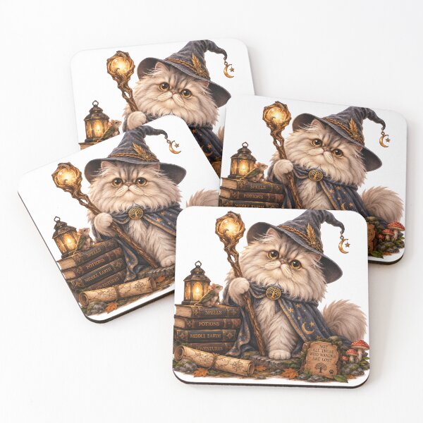 Item preview, Cute Persian Cat Wizard Gandalf Halloween designed and sold by NoExcusesTraveller .