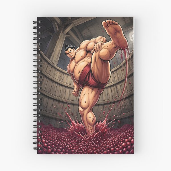 Item preview, Sumo Wrestler Making Wine with Shiko designed and sold by japaneseries.