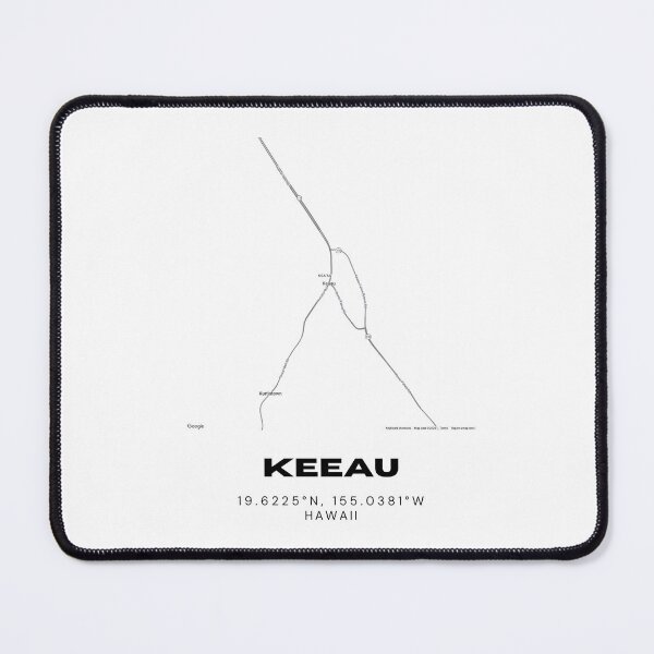 Item preview, Keaau Hawaii Map | Minimalist Big Island Location Design designed and sold by RM-Journey.