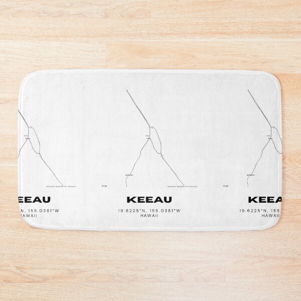 Item preview, Keaau Hawaii Map | Minimalist Big Island Location Design designed and sold by RM-Journey.