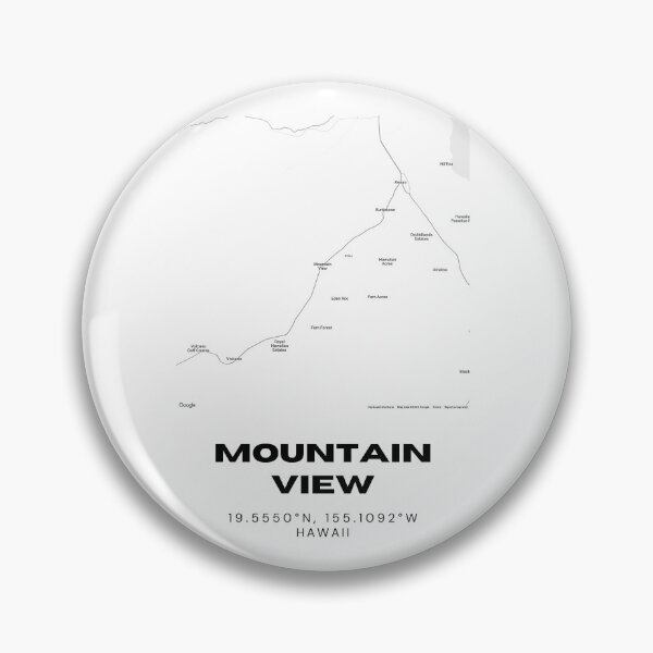 Item preview, Mountain View Hawaii Map | Minimalist Big Island Location Design designed and sold by RM-Journey.