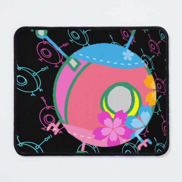 Item preview, Cute Robot Donut Flower Spaceship Character designed and sold by MigWhimsy.