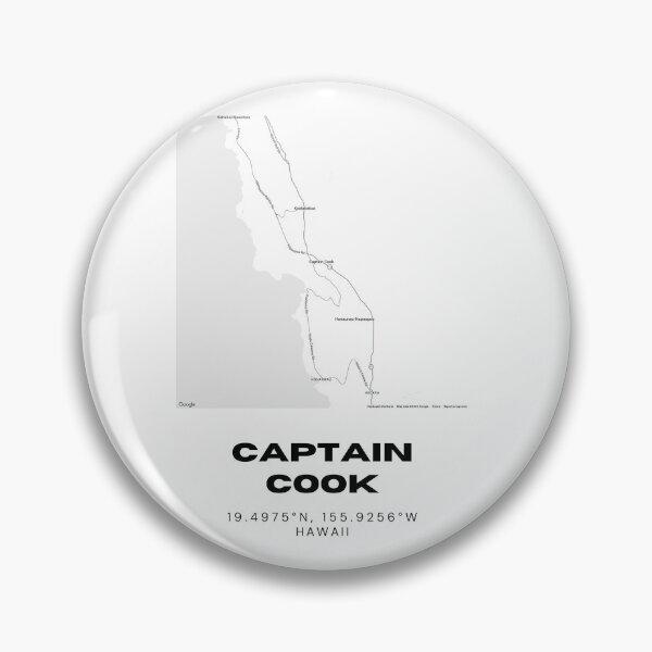 Item preview, Captain Cook Hawaii Map | Minimalist South Kona Location Design designed and sold by RM-Journey.