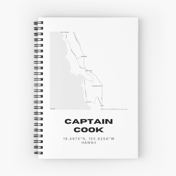 Item preview, Captain Cook Hawaii Map | Minimalist South Kona Location Design designed and sold by RM-Journey.