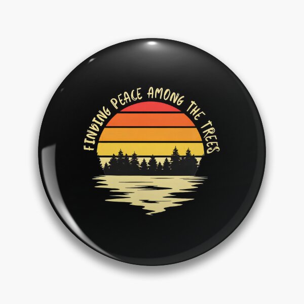 Item preview, Finding Peace Among The Trees Sunset Lake Retro designed and sold by hogonmdgraben.
