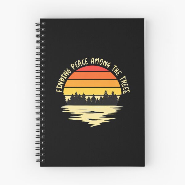 Item preview, Finding Peace Among The Trees Sunset Lake Retro designed and sold by hogonmdgraben.