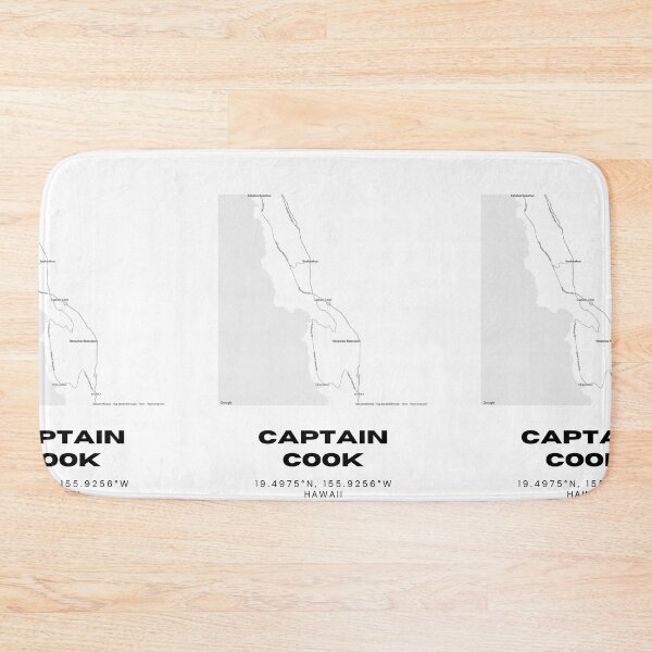 Item preview, Captain Cook Hawaii Map | Minimalist South Kona Location Design designed and sold by RM-Journey.