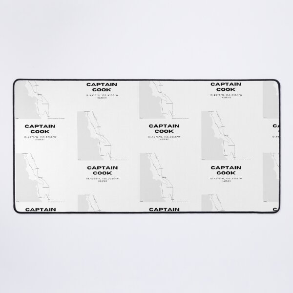 Item preview, Captain Cook Hawaii Map | Minimalist South Kona Location Design designed and sold by RM-Journey.