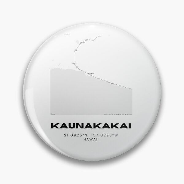 Item preview, Kaunakakai Molokai Map | Minimalist Hawaii Location Design designed and sold by RM-Journey.