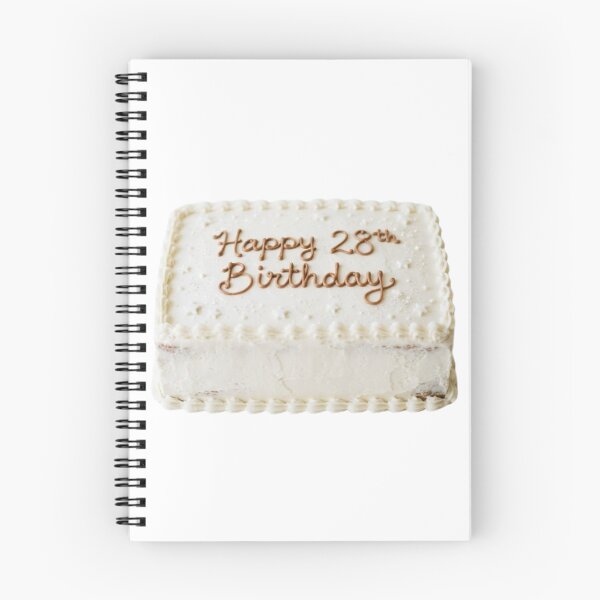 Item preview, Happy 28th birthday 28 cute adorable cake party vanilla white kawaii designed and sold by CheeseBlueprint.