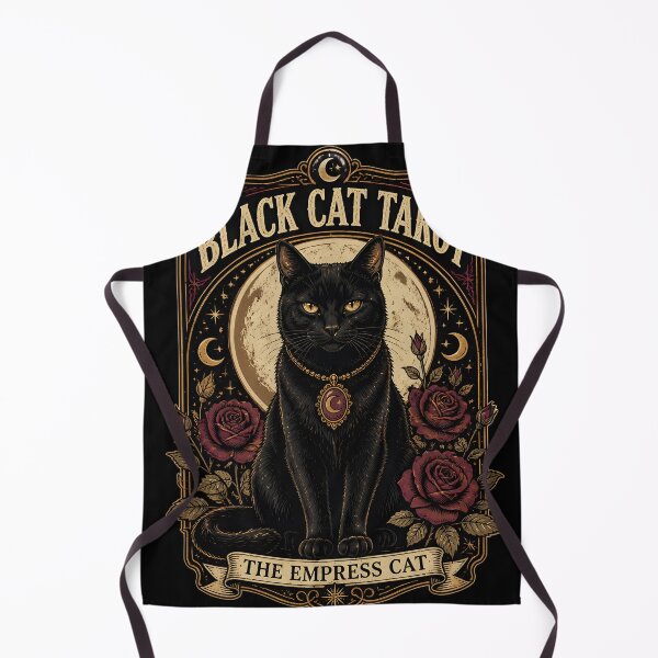 Item preview, BLACK CAT TAROT The Empress Cat Halloween Vintage Screen Print designed and sold by RoyesButler.