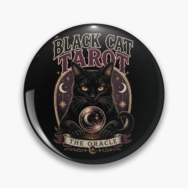 Item preview, BLACK CAT TAROT The Oracle Halloween Vintage Screen Print designed and sold by RoyesButler.