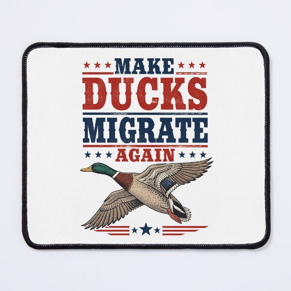 Item preview, Make Ducks Migrate Again Funny Duck Hunting Parody Shirt designed and sold by Mahilis.