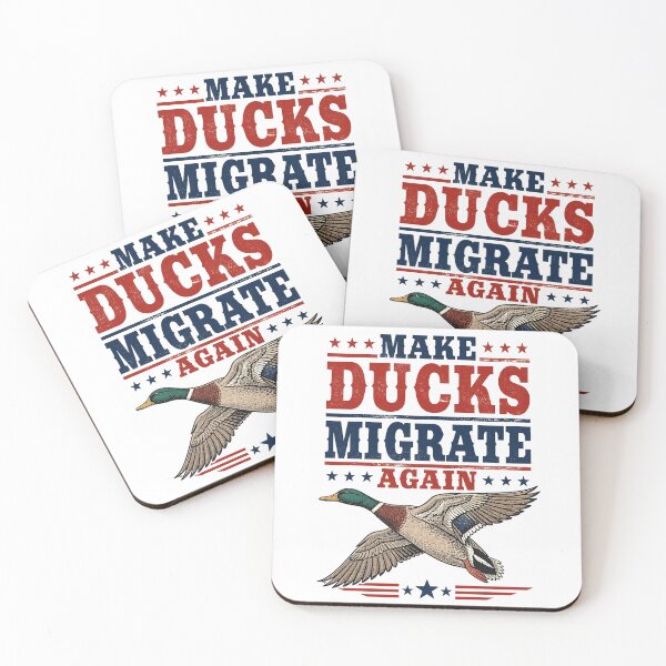 Item preview, Make Ducks Migrate Again Funny Duck Hunting Parody Shirt designed and sold by Mahilis.