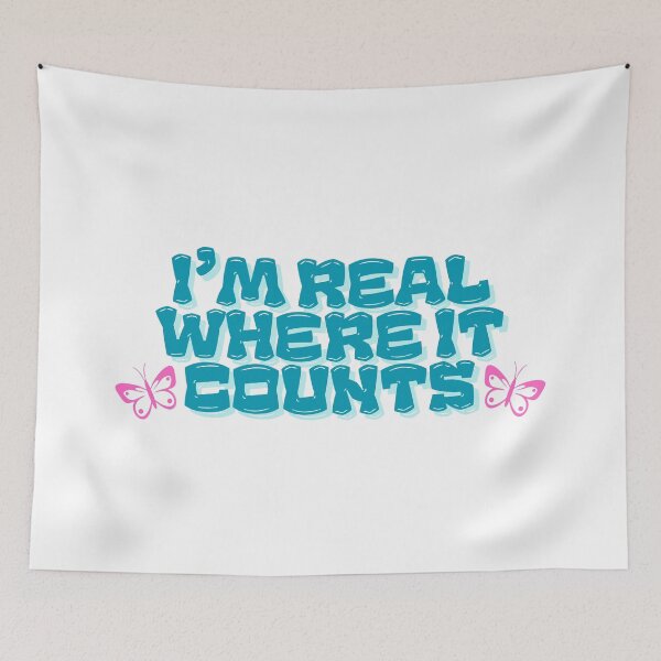 Item preview, "Real Where It Counts" Dolly Parton Quote designed and sold by AnimaliaStar.