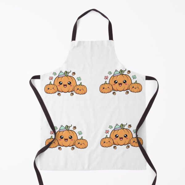 Item preview, Super Cute Kawaii Pumpkin Patch Family with Acorns and Fall Leaves designed and sold by VibranPalette.