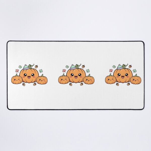 Item preview, Super Cute Kawaii Pumpkin Patch Family with Acorns and Fall Leaves designed and sold by VibranPalette.