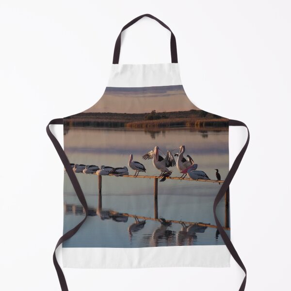 Item preview, Sunset Pelicans all in a row designed and sold by Seesee.