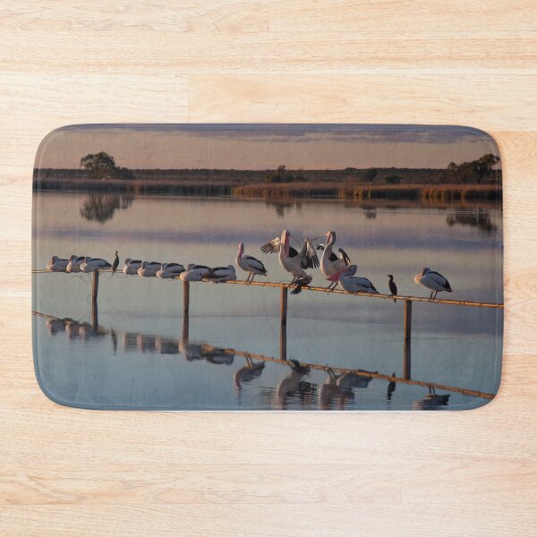 Item preview, Sunset Pelicans all in a row designed and sold by Seesee.
