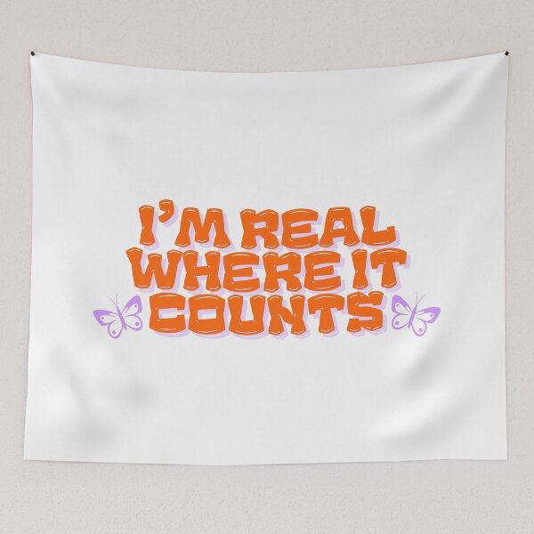 Item preview, "Real Where It Counts" Dolly Parton Quote designed and sold by AnimaliaStar.